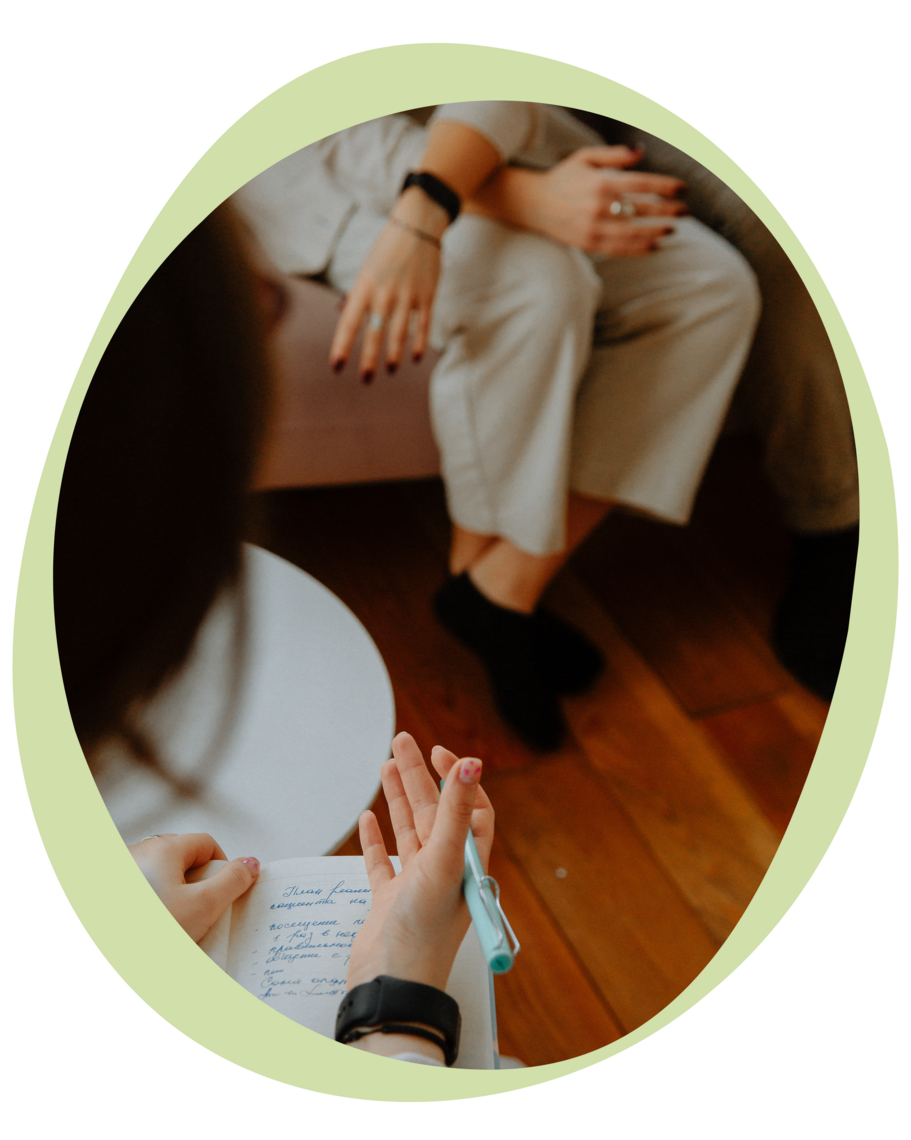 Beratende Coaching Situation mit 2 Personen